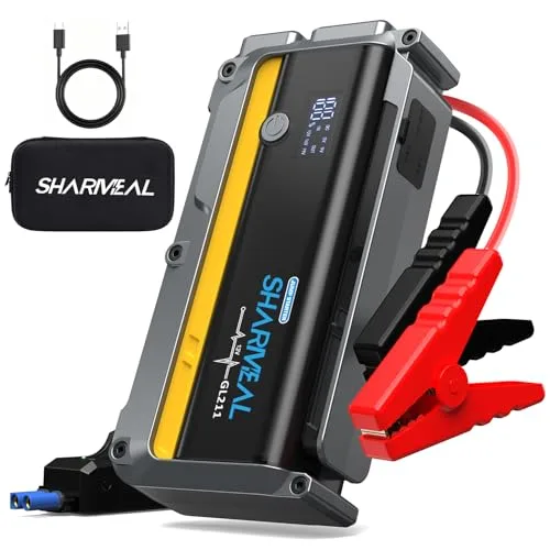 Sharmeal 7000A Jump Starter with Smart Display